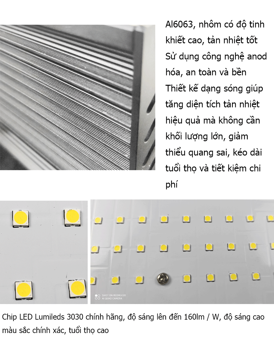 Đèn pha led module 400W chiếu xa