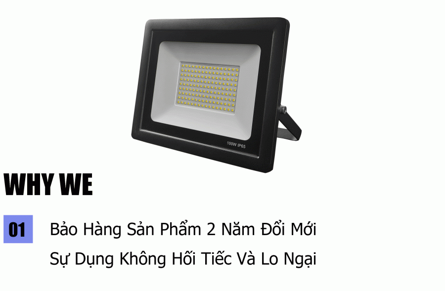 Đèn Pha Siêu mỏng 100W