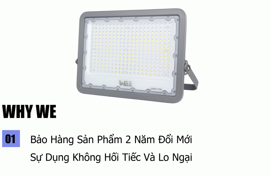 Đèn Pha Siêu mỏng 200W