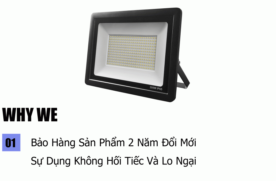 Đèn Pha Siêu mỏng 200W