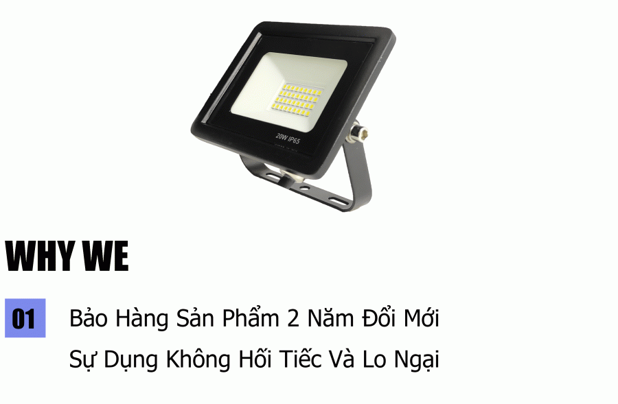 Đèn Pha Siêu mỏng 20W