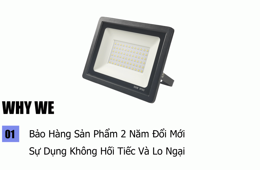 Đèn Pha Siêu mỏng 50W