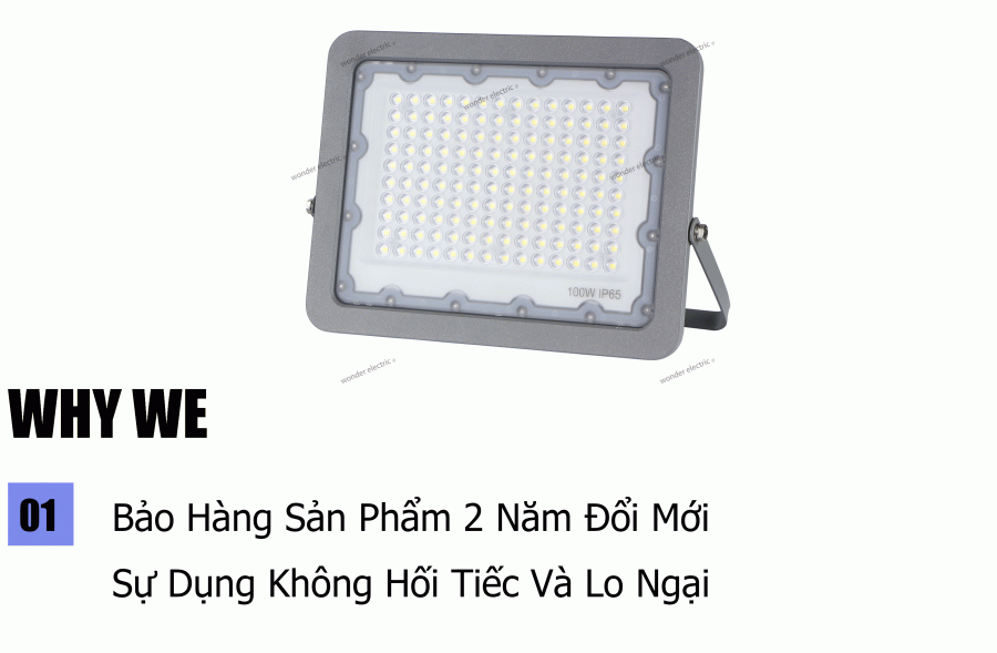 Đèn Pha Siêu mỏng 100W