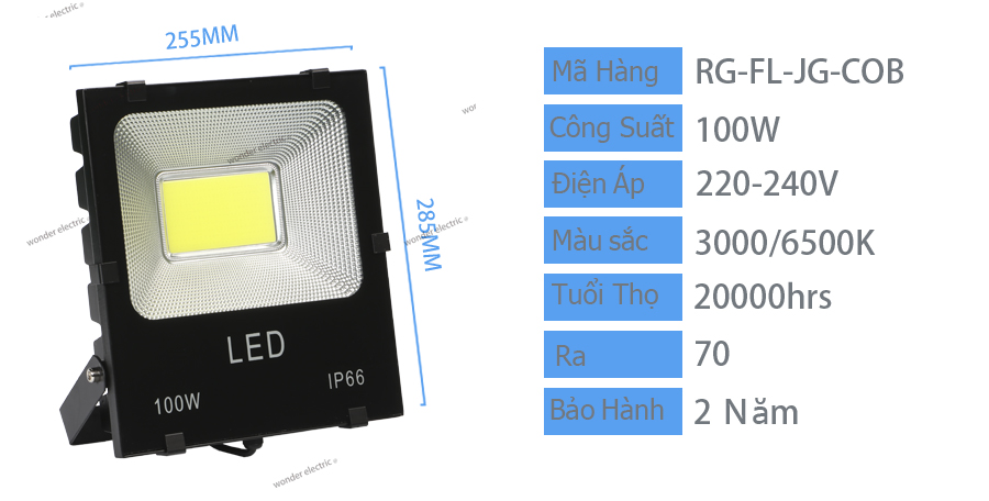 Đèn Pha led COB 150w