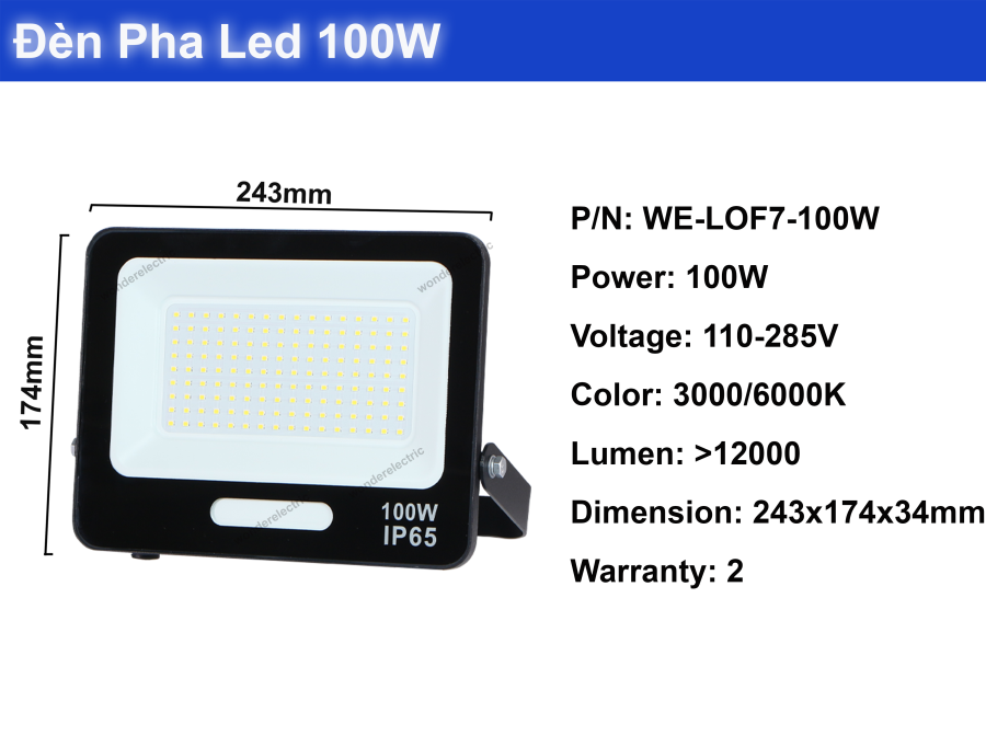 Đèn Pha Led cao cấp 50W