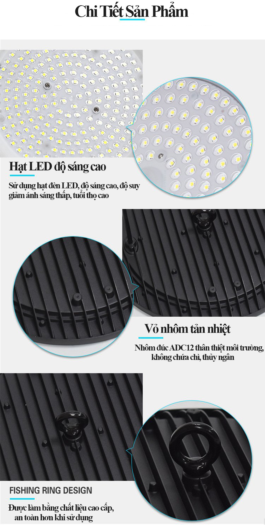 Đèn Led nhà xưởng UFO 200W