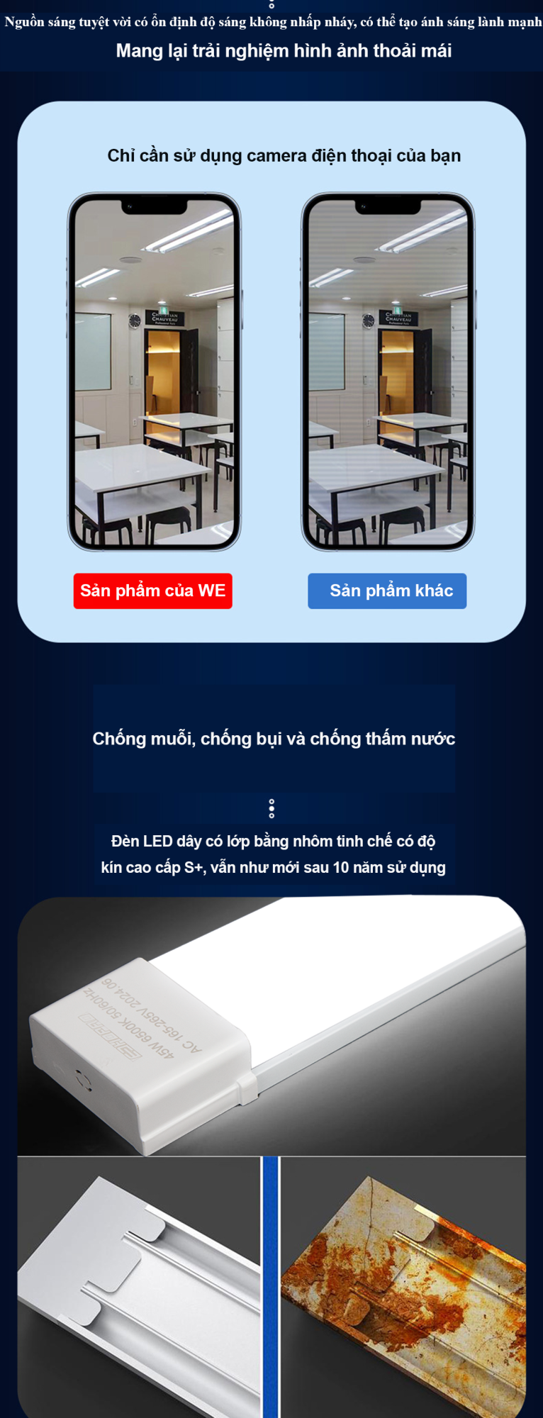 ĐÈN LED BÁN NGUYỆT 100W