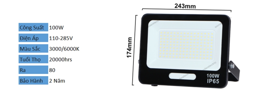 Đèn Pha Led cao cấp 200W