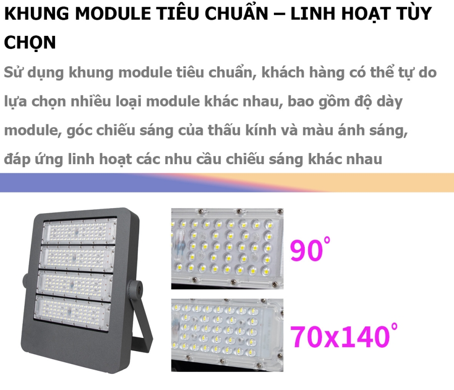Đèn pha led module 150W