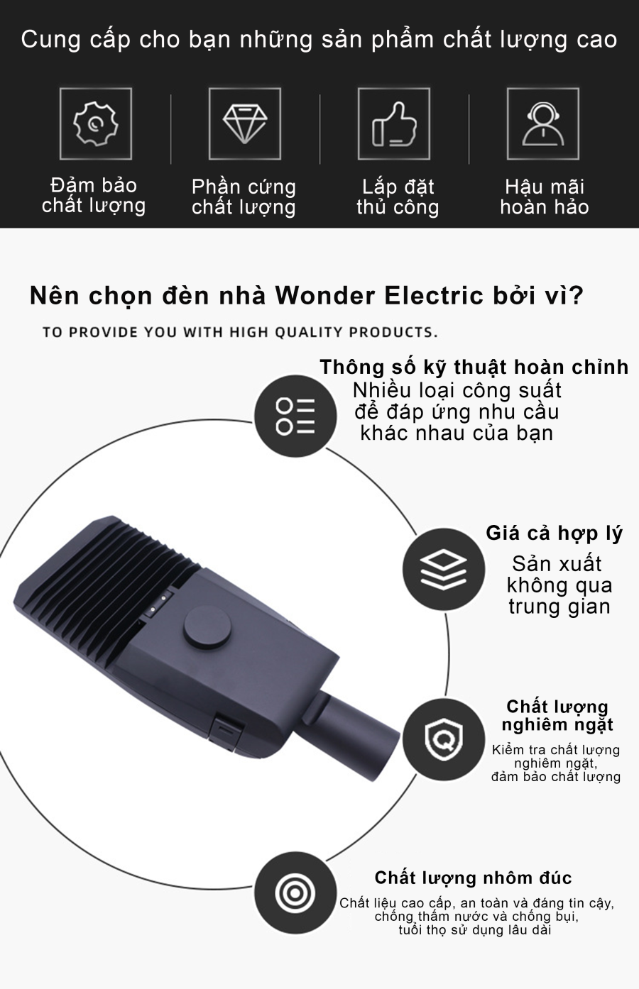 Đèn đường Led 150W